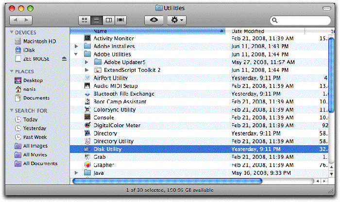 mac drive disk utility