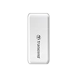 Transcend USB 3.1 Gen1 SDHC / SDXC / microSDHC / SDXC Card Reader, TS-RDF5W (White)