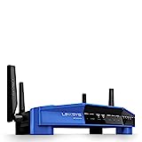 Linksys WRT3200ACM: AC3200 Dual-Band Gigabit Wi-Fi Router, Beamforming Tri-Stream Wireless Signal, Ethernet Ports, MU-MIMO (Black, Blue)