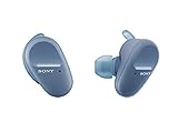 Sony WF-SP800N Truly Wireless Sports In-Ear Noise Canceling Headphones with Mic for Phone Call and Alexa Voice Control, Blue