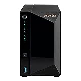 Asustor Drivestor 2 Pro AS3302T - 2 Bay NAS, 1.4GHz Quad Core, 2.5GbE Port, 2GB RAM DDR4, Network Attached Storage (Diskless)