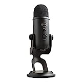 Blue Yeti USB Microphone for PC, Mac, Gaming, Recording, Streaming, Podcasting, Studio and Computer Condenser Mic with Blue VO!CE effects, 4 Pickup Patterns, Plug and Play – Blackout