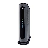 Motorola MB8611 DOCSIS 3.1 Multi-Gig Cable Modem | Pairs with Any WiFi Router | Approved for Comcast Xfinity, Cox Gigablast, Spectrum | 2.5 Gbps Port | 2500 Mbps Max Internet Speeds