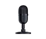 Razer Seiren Mini USB Condenser Microphone: for Streaming and Gaming on PC - Professional Recording Quality - Precise Supercardioid Pickup Pattern - Tilting Stand - Shock Resistant - Classic Black