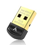 Avantree DG45 - USB Bluetooth 5.0 Adapter for PC, Bluetooth Dongle for Computer Desktop Laptop, Wireless Transfer for Bluetooth Headphones Speakers Keyboard Mouse Printers Windows 11/10/8.1/8