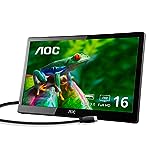 AOC I1659FWUX 15.6' USB-powered portable monitor, Full HD 1920x1080 IPS, Built-in Stand, VESA