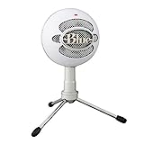 Logitech for Creators Blue Snowball iCE USB Microphone for PC, Mac, Gaming, Recording, Streaming, Podcasting, Cardioid Condenser Mic Capsule, Adjustable Desktop Stand&USB cable, Plug&Play–Off White