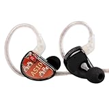 KZ AS10 IEM 5 Balanced Armature Driver Earphone, Stereo HiFi KZ in Ear Monitor Headphone Musician Headset with Detachable 2 Pin Cable(No Microphone, Black)…