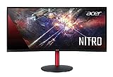 Acer Nitro XZ342CK Pbmiiphx 34' 1500R Curved WQHD (3440 x 1440) VA Gaming Monitor with AMD Radeon Freesync, VESA Certified DisplayHDR400, 95% sRGB, 144Hz, 1ms VRB (Display Port & 2 x HDMI 2.0 Ports)