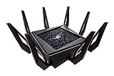 ASUS ROG Rapture WiFi 6 Wireless Gaming Router (GT-AX11000) - Tri-Band 10 Gigabit, 1.8GHz Quad-Core CPU, WTFast, 2.5G Port, AiMesh Compatible, Included Lifetime Internet Security, AURA RGB