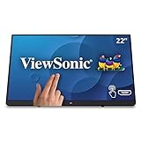 ViewSonic TD2230 22 Inch 1080p 10-Point Multi Touch Screen IPS Monitor with HDMI and DisplayPort,BLACK,BLUE