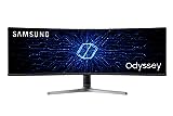 SAMSUNG Odyssey CRG Series 49-Inch Dual QHD (5120x1440) Gaming Monitor, 120Hz, Curved, QLED, HDR, Height Adjustable Stand, Radeon FreeSync (LC49RG90SSNXZA)