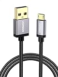 UGREEN Micro USB Cable, 6FT High Speed Fast Charging USB Cable, Nylon Braided Durable Android Phone Charger Cord, Compatible with Samsung Galaxy S7 S6 Note LG V10 Tablet PS4 MP3