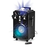 Professional Karaoke Machine for Adults and Kids - Singsation XL Portable Karaoke System - 60 Voice & 10 Sound Effects, 2 Karaoke Mics, 25 Room-Filling Light Show & Works w/Bluetooth