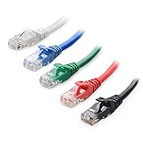 Cable Matters 10Gbps 5-Color Combo Snagless Short Cat 6 Ethernet Cable 5 ft (Cat 6 Cable, Cat6 Cable, Internet Cable, Network Cable)