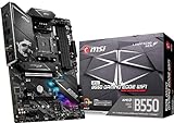 MSI MPG B550 GAMING EDGE WIFI Gaming Motherboard (AMD AM4, DDR4, PCIe 4.0, SATA 6Gb/s, M.2, USB 3.2 Gen 2, AX Wi-Fi 6, HDMI/DP, ATX, AMD Ryzen 5000 Series processors)