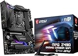 MSI MPG Z490 Gaming Carbon WiFi Gaming Motherboard (ATX, 10th Gen Intel Core, LGA 1200 Socket, DDR4, SLI/CF, Dual M.2 Slots, USB 3.2 Gen 2, Wi-Fi 6, DP/HDMI, Mystic Light RGB)