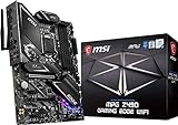 MSI MPG Z490 GAMING EDGE WIFI ATX Gaming Motherboard (10th Gen Intel Core, LGA 1200 Socket, DDR4, CF, Dual M.2 Slots, USB 3.2 Gen 2, Wi-Fi 6, DP/HDMI, Mystic Light RGB)