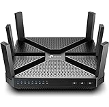 TP-Link AC4000 Smart WiFi Router - Tri Band Router , MU-MIMO, VPN Server, Antivirus/Parental Control, 1.8GHz CPU, Gigabit, Beamforming, Link Aggregation, Rangeboost, Works with Alexa(Archer A20),Black