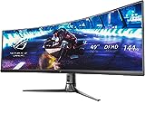 Asus ROG Strix XG49VQ 49” Curved Gaming FreeSync Monitor 144Hz Dual Full HD HDR Eye Care with DP HDMI Black