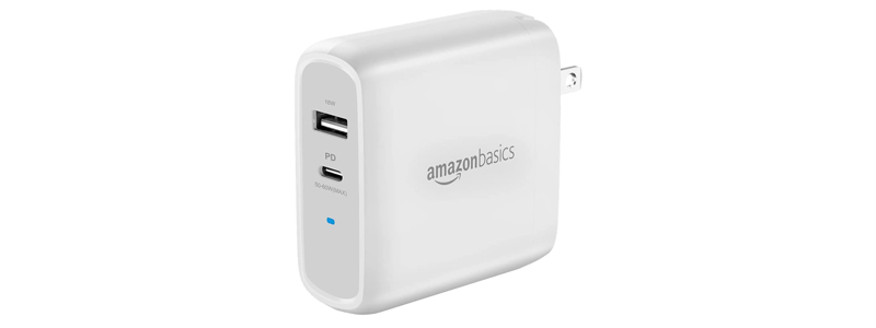 Amazon Basics 68W Two-Port GaN Wall Charger