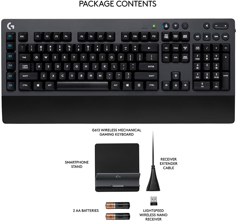 logitech g613 package content