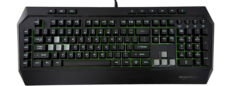 amazonbasics mechanical feel gaming keyboard