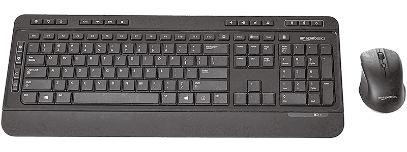 amazonbasics wireless computer keyboard and mouse combo