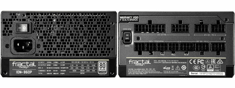 fractal design ion+ platinum 860w