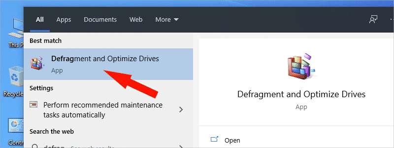 how to defragment your hard drive in windows 10 b