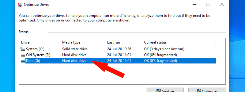 how to defragment your hard drive in windows 10 c