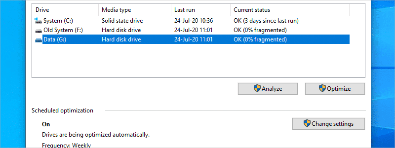 how to defragment your hard drive in windows 10 e