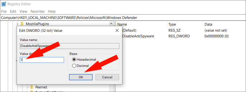 how to disable windows defender 17