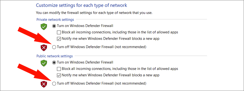 how to disableenable windows 10 firewall 16