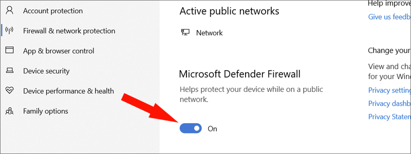 how to disableenable windows 10 firewall 8