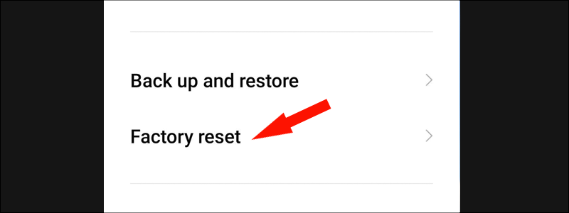 how to factory reset android 3