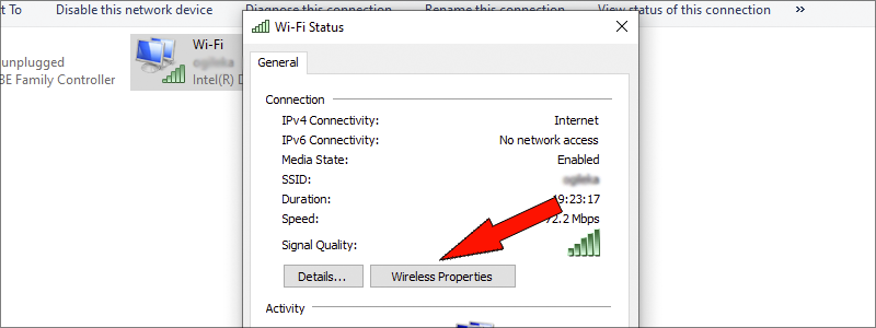 how to find wi-fi password on windows 10 12