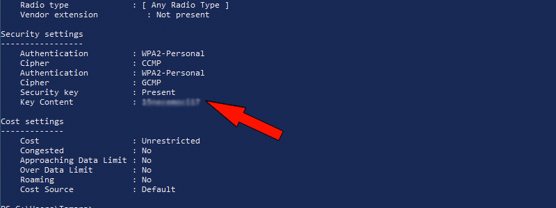 how to find wi-fi password on windows 10 15