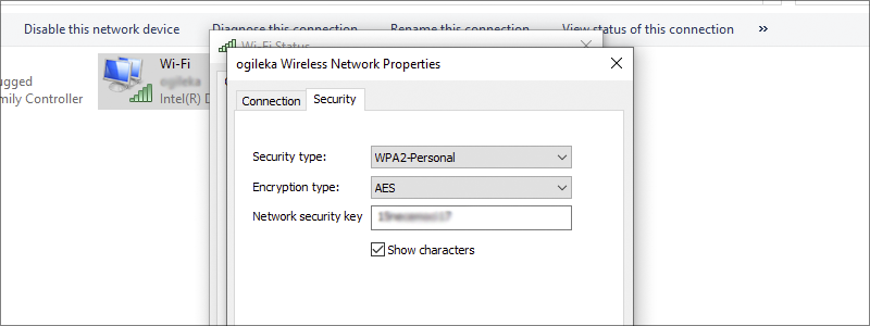 how to find wi-fi password on windows 10 17