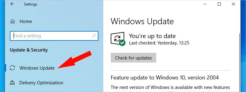 how to roll back windows 10 update e