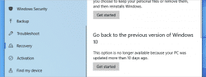 how to roll back windows 10 update m