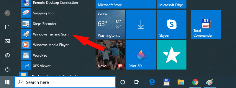 how to scan a document in windows 10 10