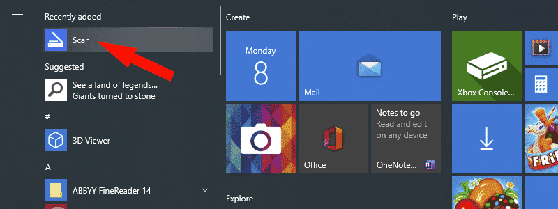 how to scan a document in windows 10 2