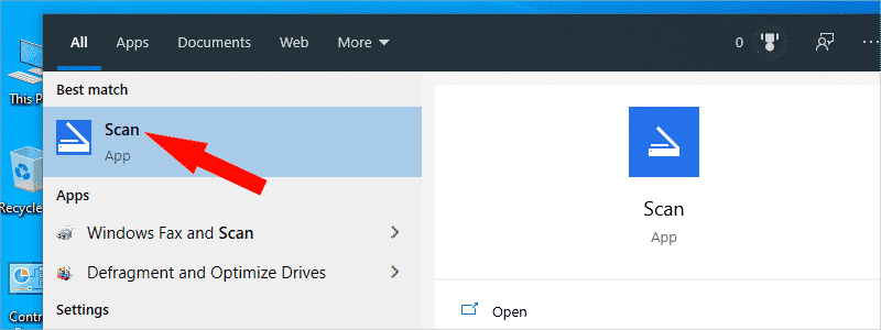 how to scan a document in windows 10 3