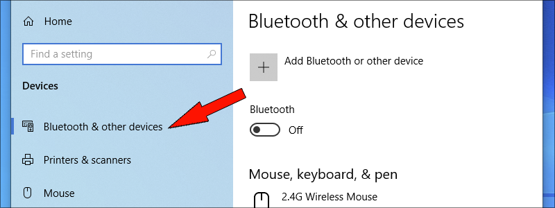 how to turn on bluetooth on windows 10 4