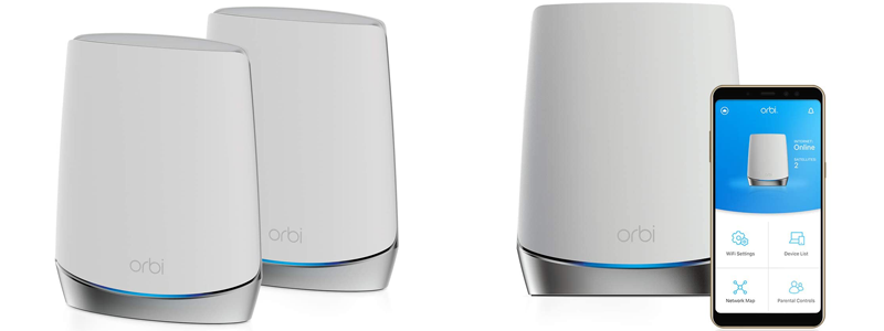 netgear orbi whole home tri-band mesh wifi 6 system (rbk752)