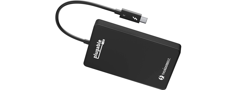 plugable thunderbolt 3 external ssd nvme drive