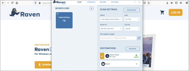 raven pro document scanner 22