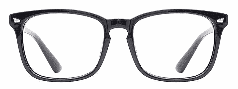 tijn square blue light blocking glasses